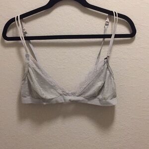 Grey Lace Bralette Size XL *NWT*